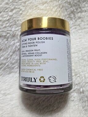 Truly Acai Your Boobies Firm & Tighten Lifting Polish 6oz NEW